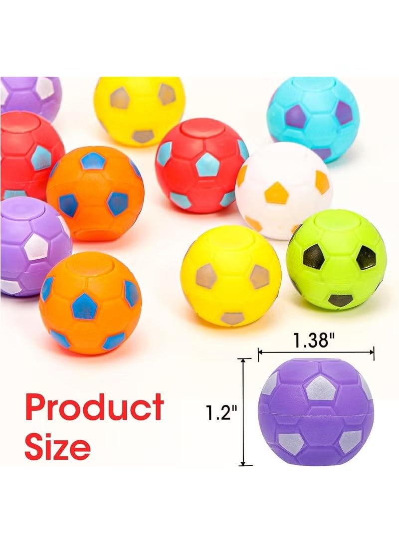 ColaBear 30 Pcs Soccer Party Favors for Kids 3-12, Rotatable Soccer Finger Balls, Mini Fidget Soccer Stress Reliever Goodie Bag Stuffers, Soccer Party Favors Toys Gifts for Kids Teens Adults - Image 2